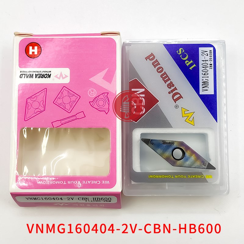 万龙达刀片 VNMG160402/04/08-2V-CBN-HB600 连续加工 轻微断续