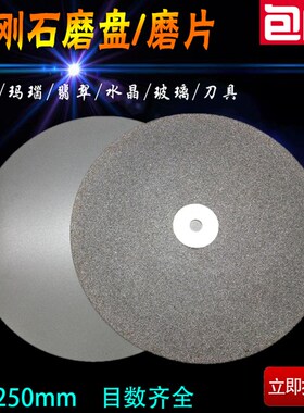 10寸250mm金刚石磨盘 磨片印石印章玉石砂轮片翡翠玛瑙打磨抛光片