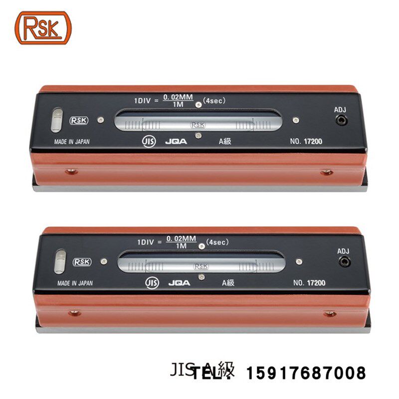 日本RSK新泻理研精密JIS A級水平仪 542-1501A条形水平尺150*0.1
