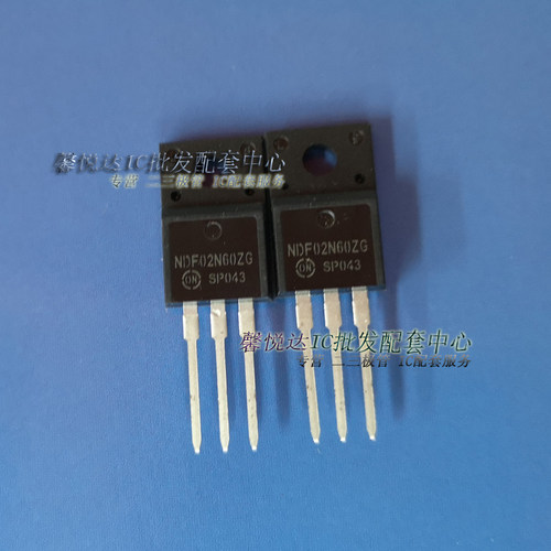 NDF02N60ZG 全新原装正品NDF2N60ZG  TO-220F 场效应管