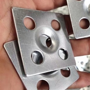 瓷砖干挂铁片ak47大理石岩板背景墙点挂安装方片防脱落固定平底板