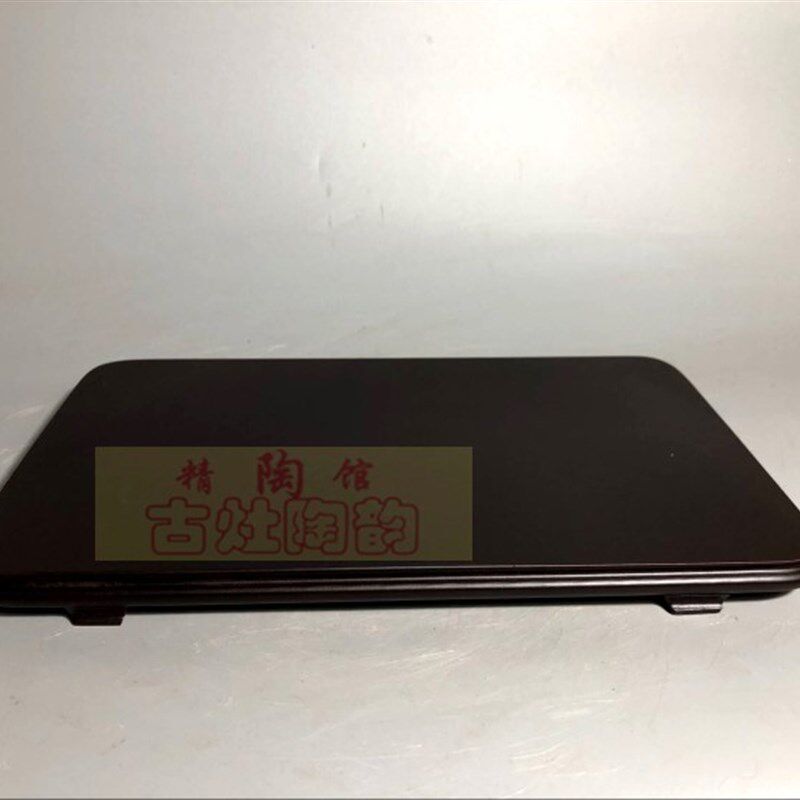 陶瓷工艺品石湾公仔居家装饰品礼品摆件配件专用木质长方形底座