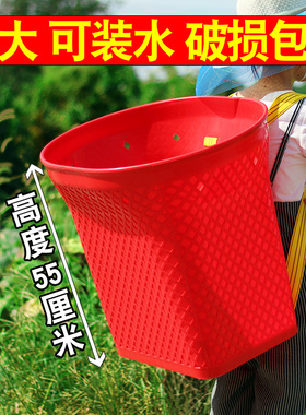 塑料背篓加大背篼买菜篮背筐竹编背篼家用成人采茶篓舞蹈道具儿童