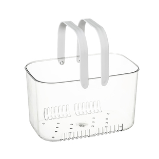 透明手提洗澡篮子收纳筐浴室卫生间沐浴筐学生澡堂杂X物洗浴用品