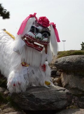 白色北狮/舞狮道具/北狮道具/北狮用品/正宗北狮北狮用品