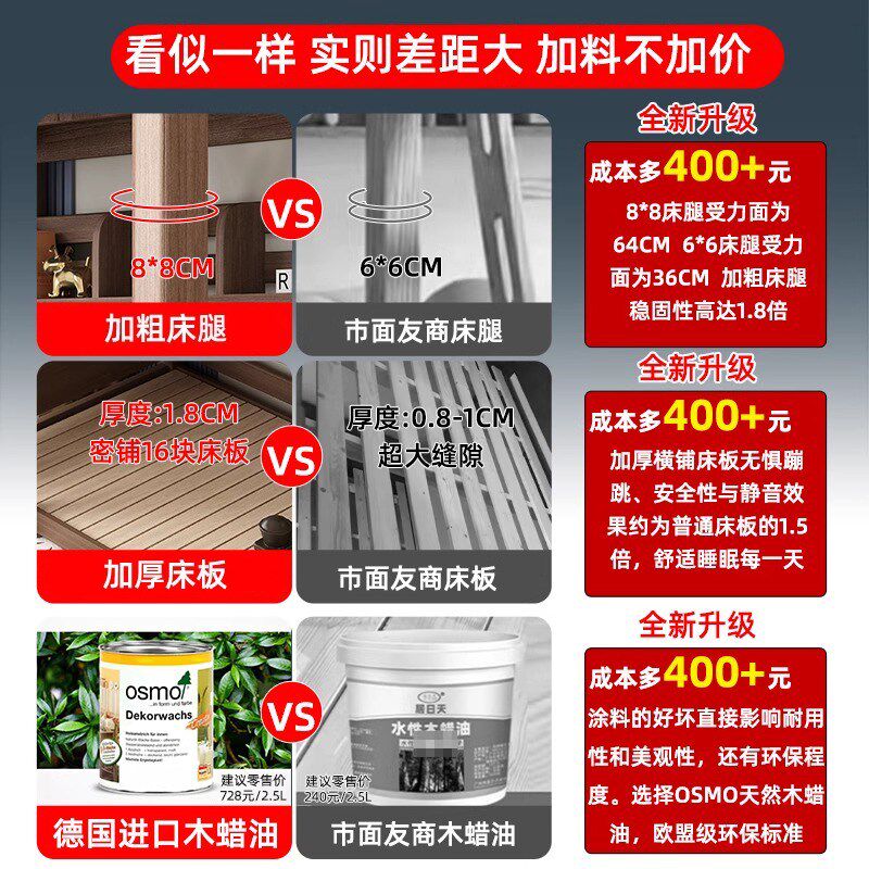 全实木上下床双层床楸木美式x儿童高低床两层子母床上下铺木床双