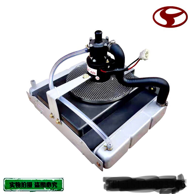 时风五征农用车三轮车电动散热器蒸发改装电子强制循环水箱12v24v