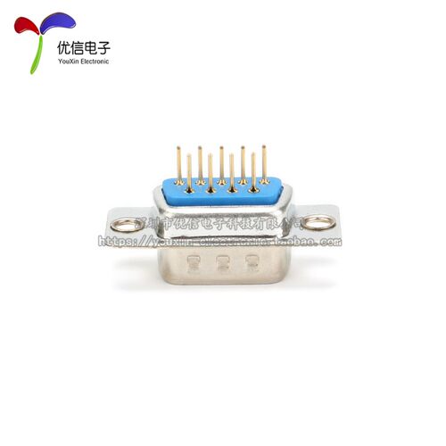 DB9插头 插座 母头 公头 焊板式 插板式 串口 双排9芯 铜脚