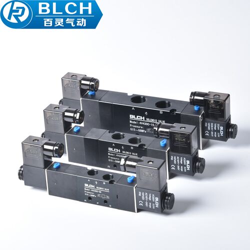 百灵 BLCH 三位五通电磁换向阀 电磁阀 4V330-10 4V430-15