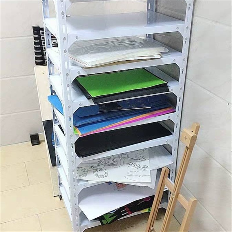 卡纸架画室置g物架4开幼儿园卡纸收纳架美工剪纸画纸分类整理架