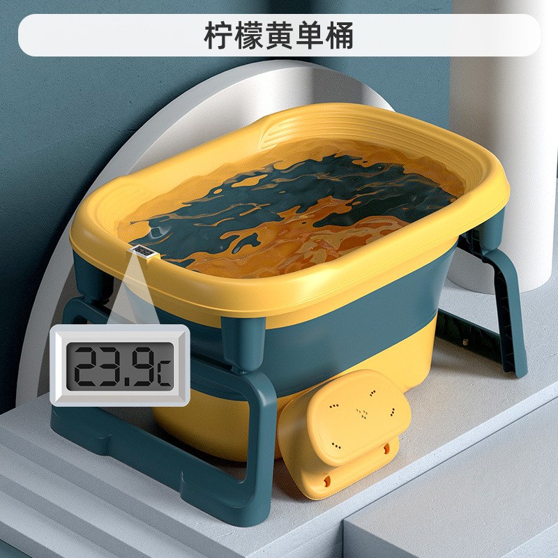 超大号宝宝折叠浴盆小孩浴v桶游泳新生儿童洗澡桶婴儿洗澡盆可坐