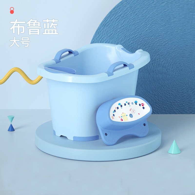 【定制】儿童洗澡桶宝宝泡澡桶大号小孩浴桶可Q坐躺婴儿游泳桶浴