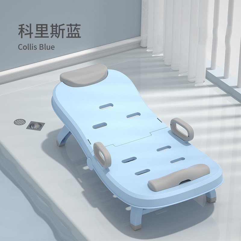洗头发塑料折叠椅洗头折q叠洗头神器大号宝宝可折叠洗头床儿童躺