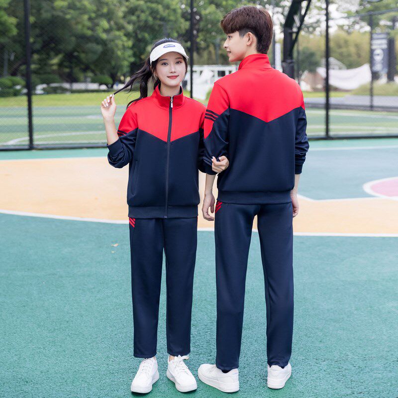 春秋季新款初中高中学生校服团体服大学班服男女长袖运动两件套装