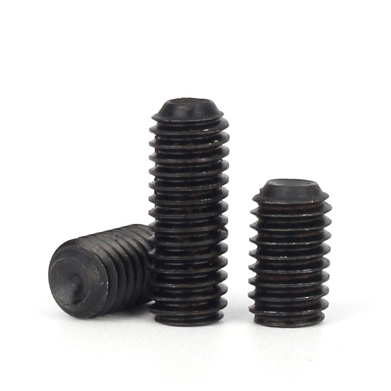 M4M5M6M8-M12厘12.9级细牙无头螺丝凹端紧定螺钉顶丝非标幼牙机米