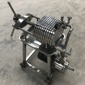 不锈钢板框过滤器食用油葡萄酒花生油可用过滤器设备DCG 150 100
