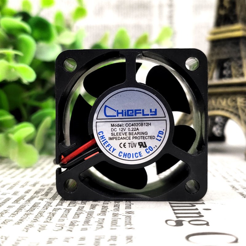全新CHICFLY CC4020B12H DC12V 0.22A 4020 4CM 机箱散热滚珠风扇