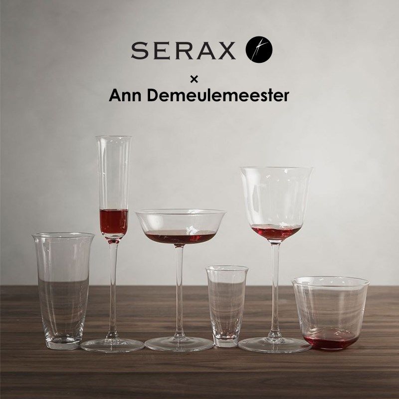 比利时Serax AnnDemeulemeester红白葡萄酒杯水晶玻璃杯子香槟杯