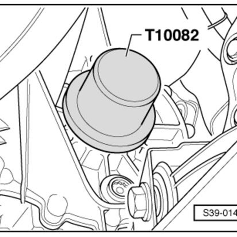 大众奥迪斯柯达02T变速箱安装法兰轴径向油封工具T10082