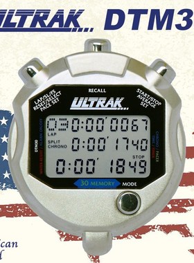 电子秒表DT100定尔志ULTRAK奥赛克100道3排显示计时器田径训练