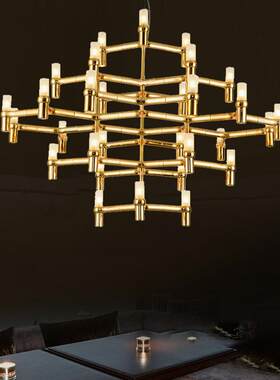 Lampe en Fer吊灯Lustre Suspension