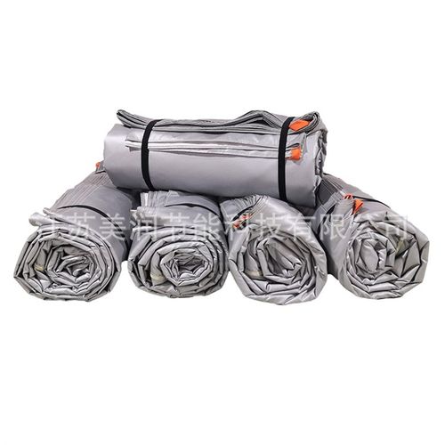 厂家现货 双面银灰色硅胶布 用于新能源汽车 快速隔离火源 防火毯