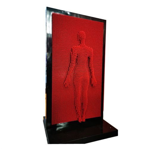 网红人体打印墙大型三维针雕真人墙房地产暖场活动道具百变画促销