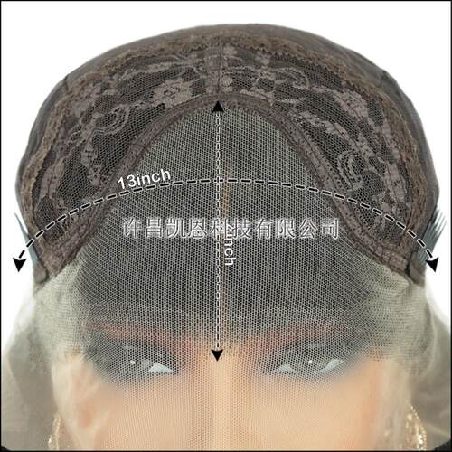 温丝化纤长直发蓬松头套Yaki Straight Lace Front Wigs 30inch