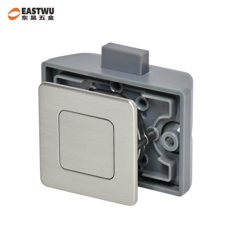 东吴房车吊柜抽屉家具方形按钮锁 改装车游艇救护车拍拍手 拉手锁