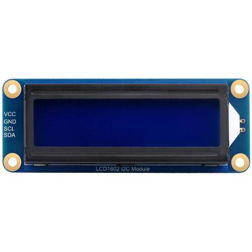 LCD1602 I2C Module蓝底白字背光液晶显示屏32个字符3.3V/5V