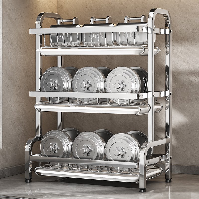 厨房置物架碗碟碗盘台面沥水架家用双层放碗架碗筷不锈钢收纳架