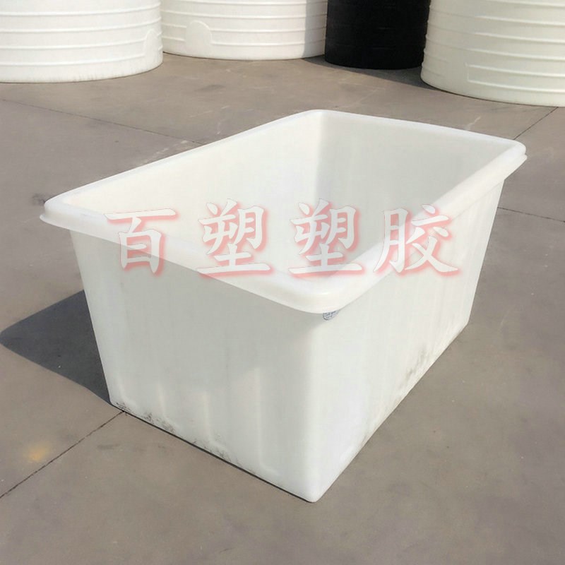 加厚牛筋塑料水箱熟胶养鱼方盆塑胶方箱pe养殖箱周转箱化工塑料箱