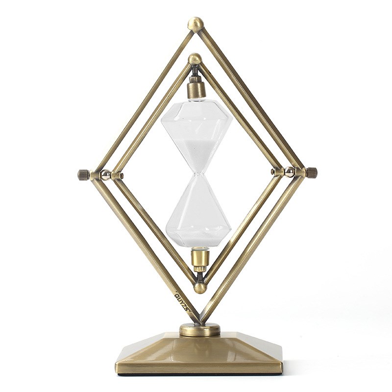 几何沙漏计时器摆件创意流沙倒计时玻璃时间沙漏高级感定时器时间