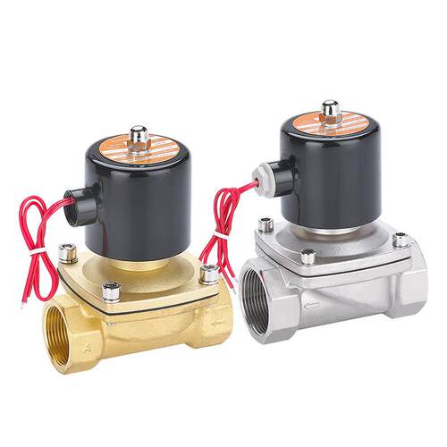 常闭2W电磁阀水阀铜2W025-08开关阀220V/24V/12V气阀4分 6分 1寸