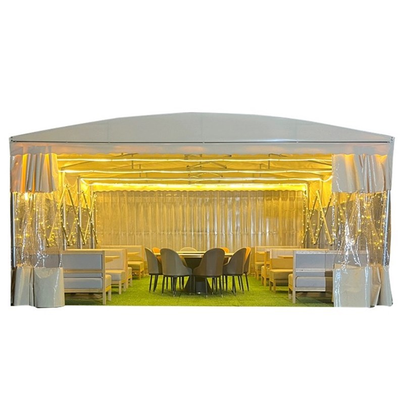 大型推拉雨棚移动伸缩雨棚大排档帐篷移动停车棚帐篷户外活动雨篷