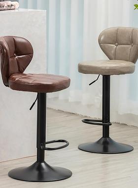 椅新吧台椅升降子凳现代简酒吧前台约时尚靠背凳家用F96TSMS6吧高