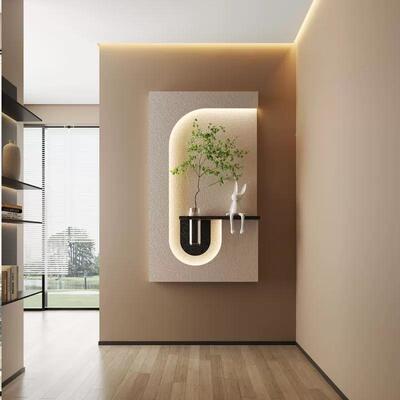 客厅手绘壁画薄玄无框UGW画现代约高档墙壁饰画走廊简关挂装画