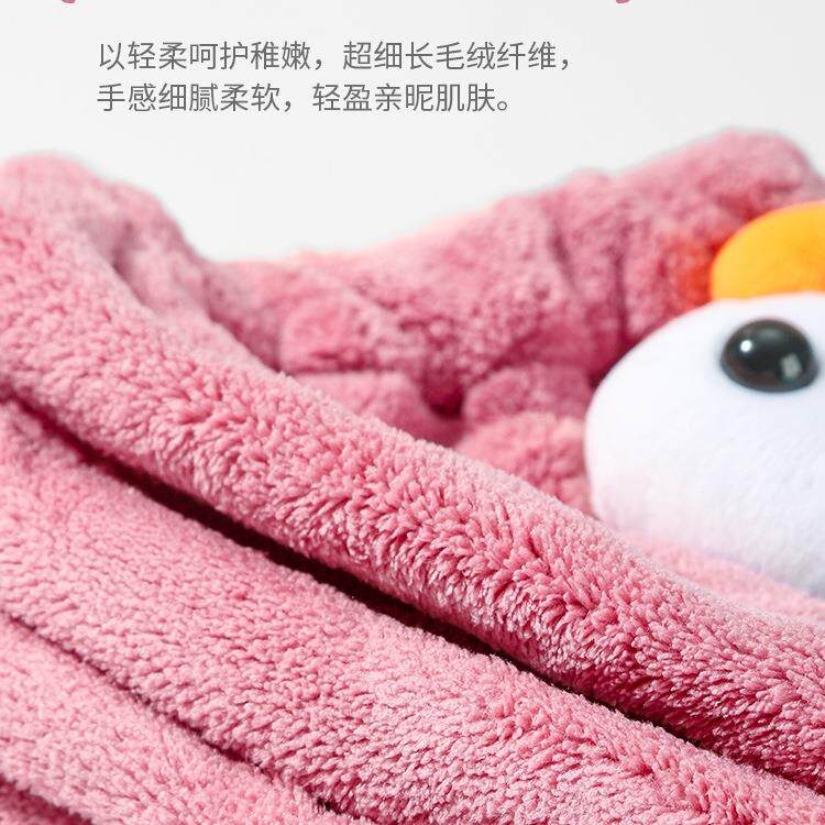 日式NNL卡通洗发干发帽女2025新童款吸速干水可爱头儿包头巾浴帽