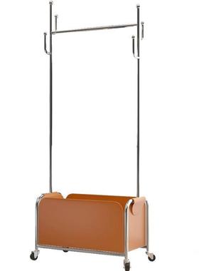 家用床夜边架帽架不衣锈钢挂衣架中隔皮革不锈玄关带84916挂衣收