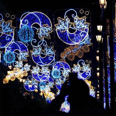 户YJ-KJD-3外萄LD水果葡跨商街灯节日业街夜市政工程亮化装饰路灯