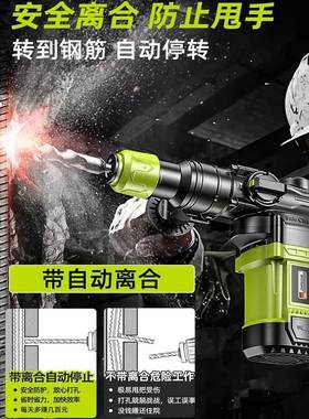 德国芝浦电锤电钻镐电多功能冲击钻打混凝土家工业级大RLY功用率
