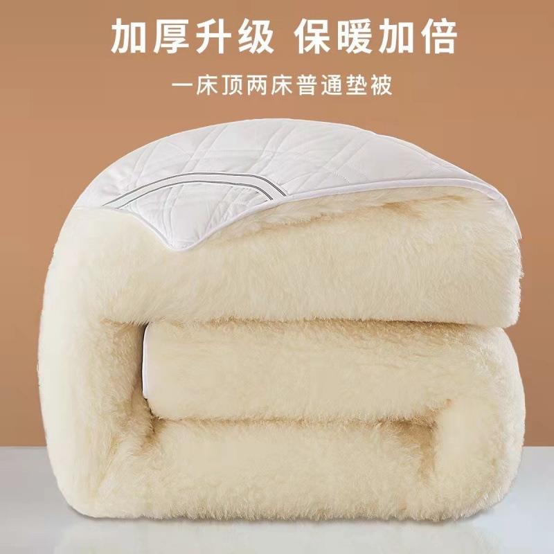 澳洲纯羊毛垫冬加厚保暖垫被家用单人羊毛67656床褥天羊子宿舍软