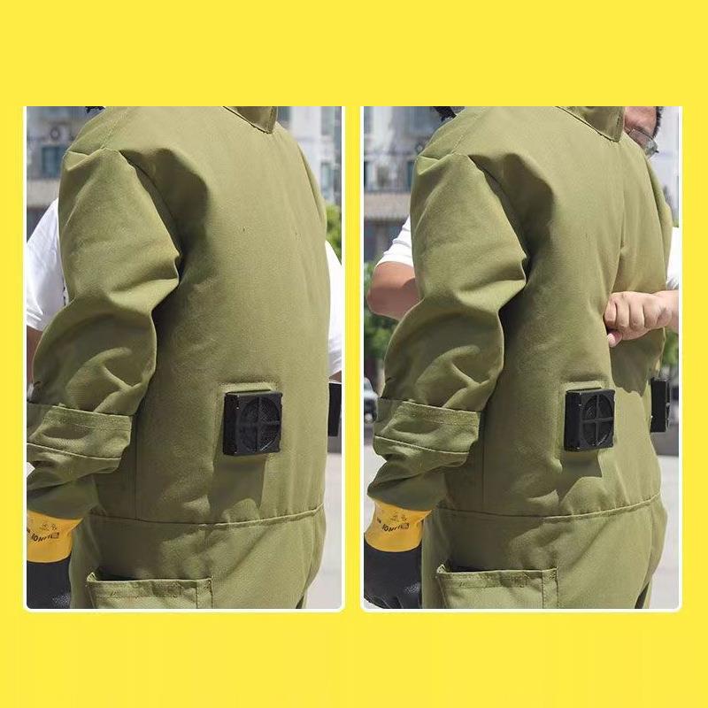 蜂树充气帆布护马蜂服MYL带风扇充气马蜂衣连体爬耐磨抓胡防服