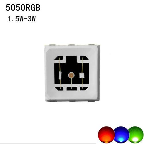d大功率50454R绿GXOGB红蓝全彩三合一贴片le光源505RGB灯珠