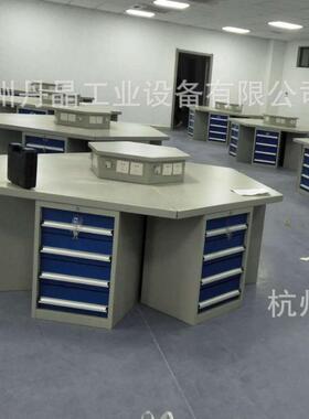 重型实面木台六工位六37020边工台学校用组合多式实训操作钳六角