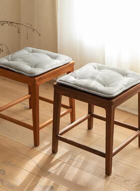 布艺款坐垫薄季透气餐椅KBC垫常乐圈椅小小搭方凳四方凳椅垫
