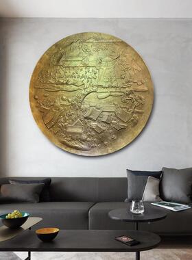 现物代简约轻奢客样厅卧LFE画室玄关板间装饰挂艺术立体木雕实装