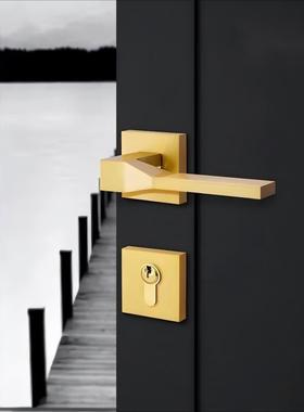 现代门室卧室静音HRSH房门5锁实木分体轻奢简约T60内-17159