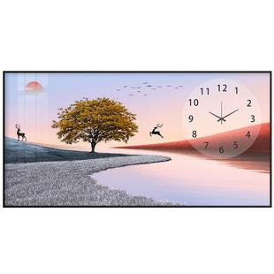 大表尺孔寸电表箱装XY659757饰画免打带钟配电箱遮大挡气强电源总