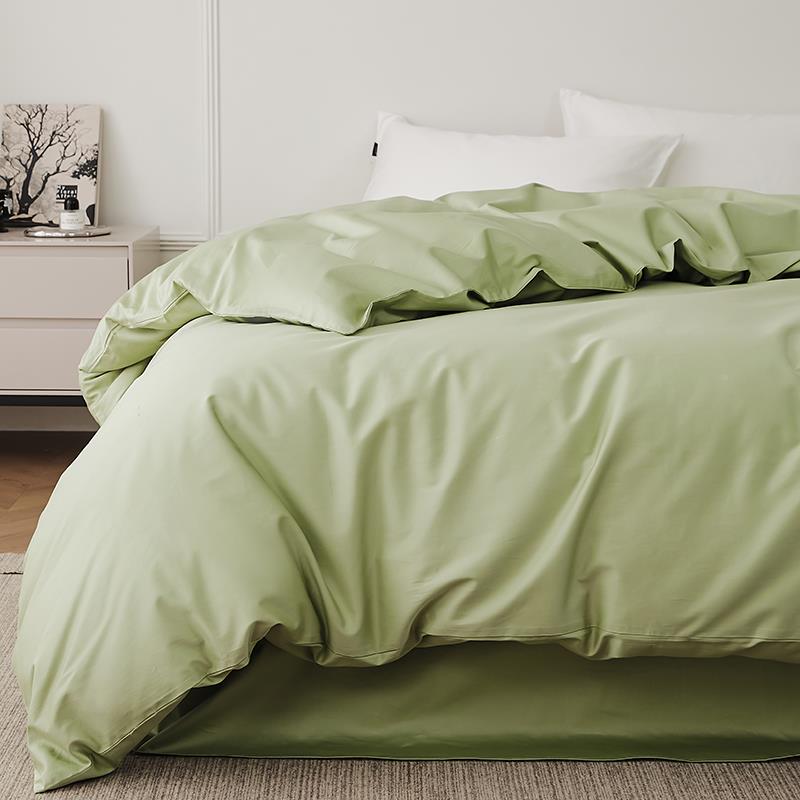 10x20150人长绒棉0贡缎纯色被双套支单件纯棉被罩0701风轻奢0x230